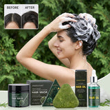 Livingandhome hair care set with shampoo bar mask and oil, UK version