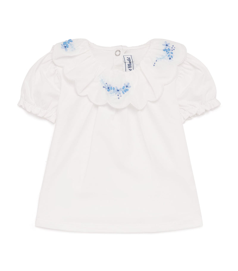 Tartine et Chocolat children's floral embroidered blouse (British brand)