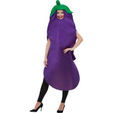 Smiffys aubergine costume with hooded tabard - British product