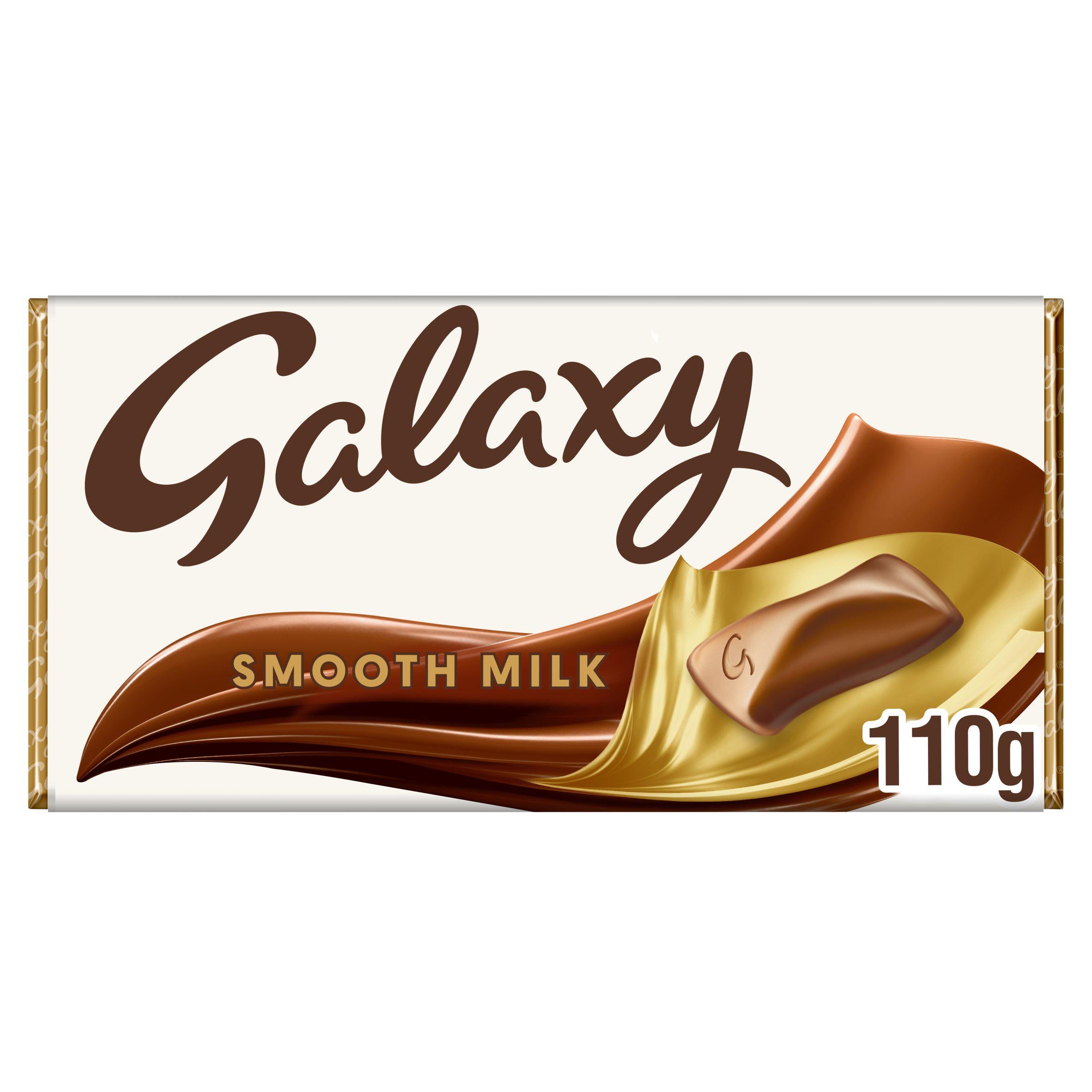 Galaxy Smooth Milk Chocolate Block Bar Vegetarian 110g GOODS Sainsburys   