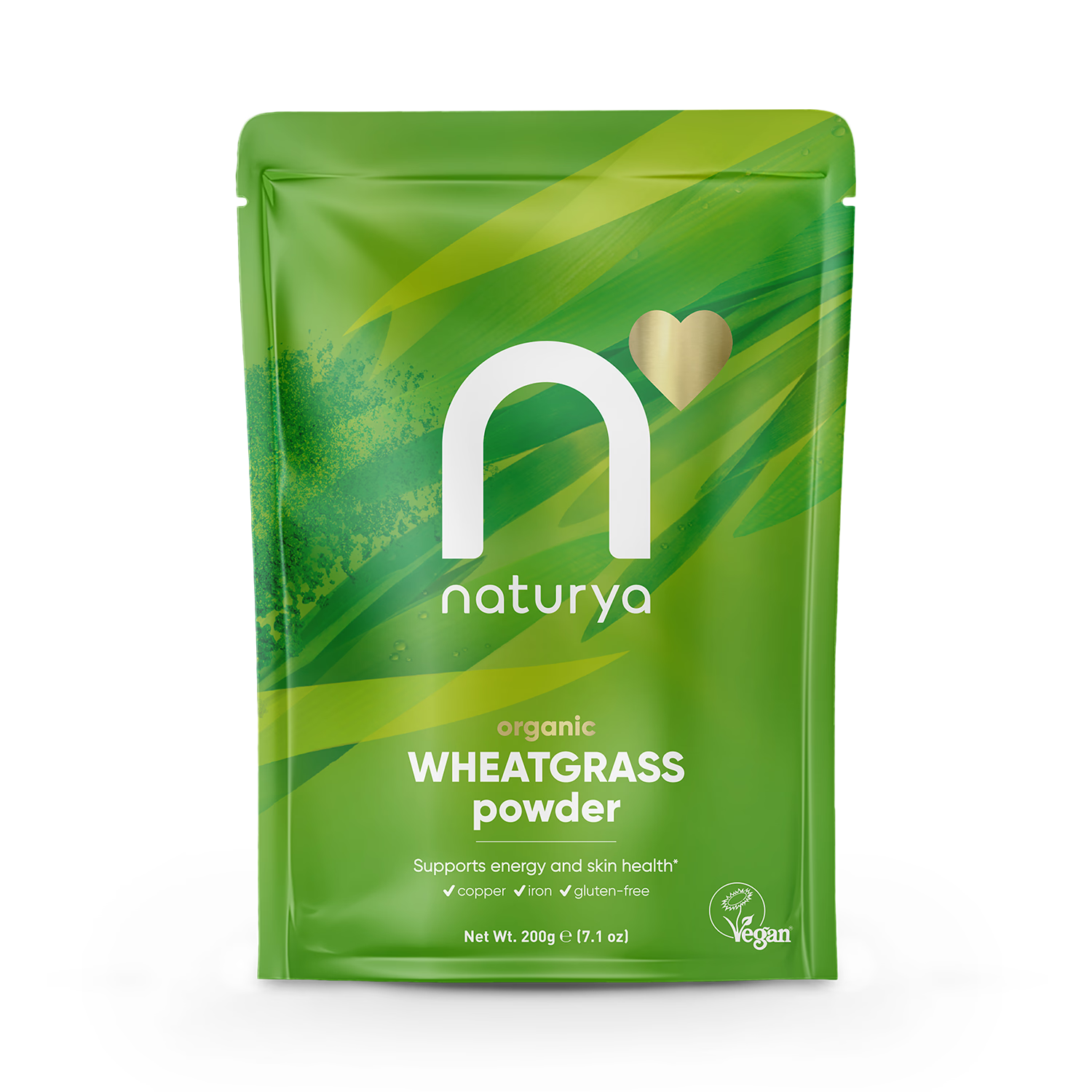 Naturya Organic Wheatgrass Powder 200g, imported from the UK