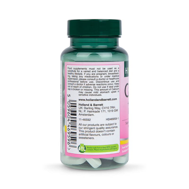 Holland & Barrett Bone Calcium Vitamin D Tablets 60 Count, UK version