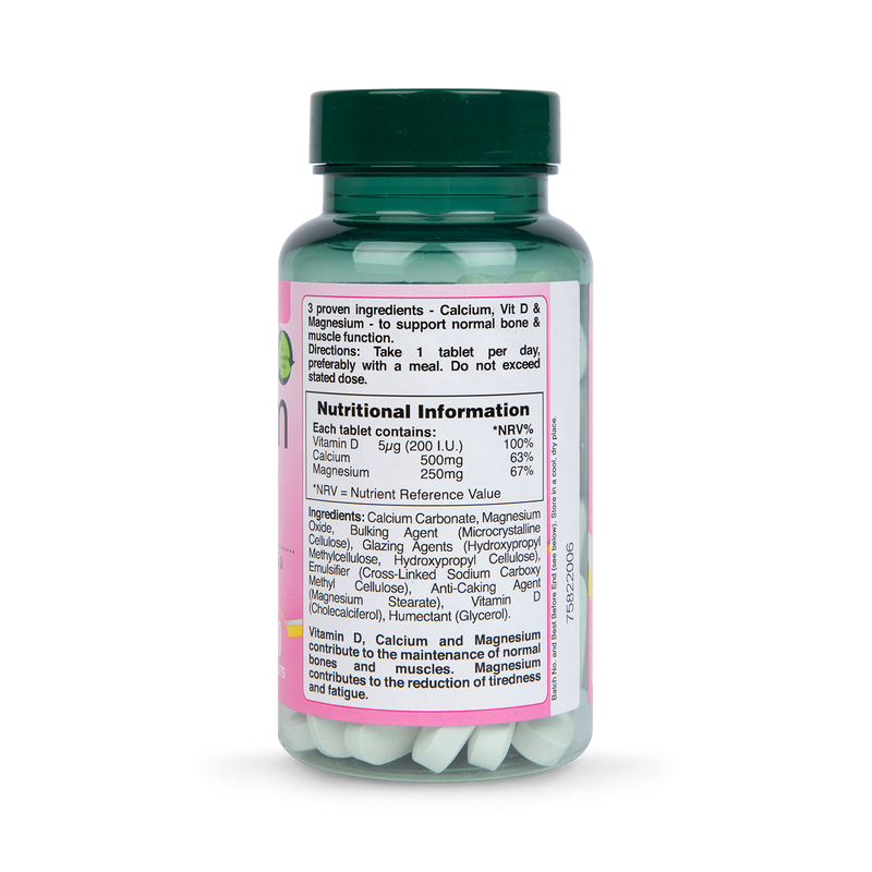 Holland & Barrett Bone Calcium Vitamin D Tablets 60 Count, UK version