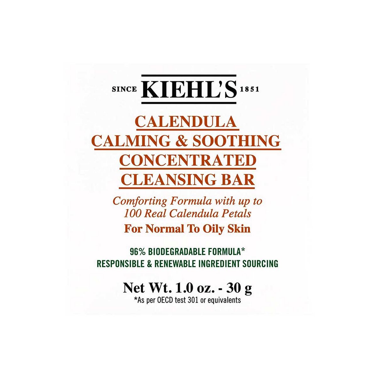 Kiehl's Calendula Calming and Soothing Concentrated Cleansing Bar 100g GOODS Boots   