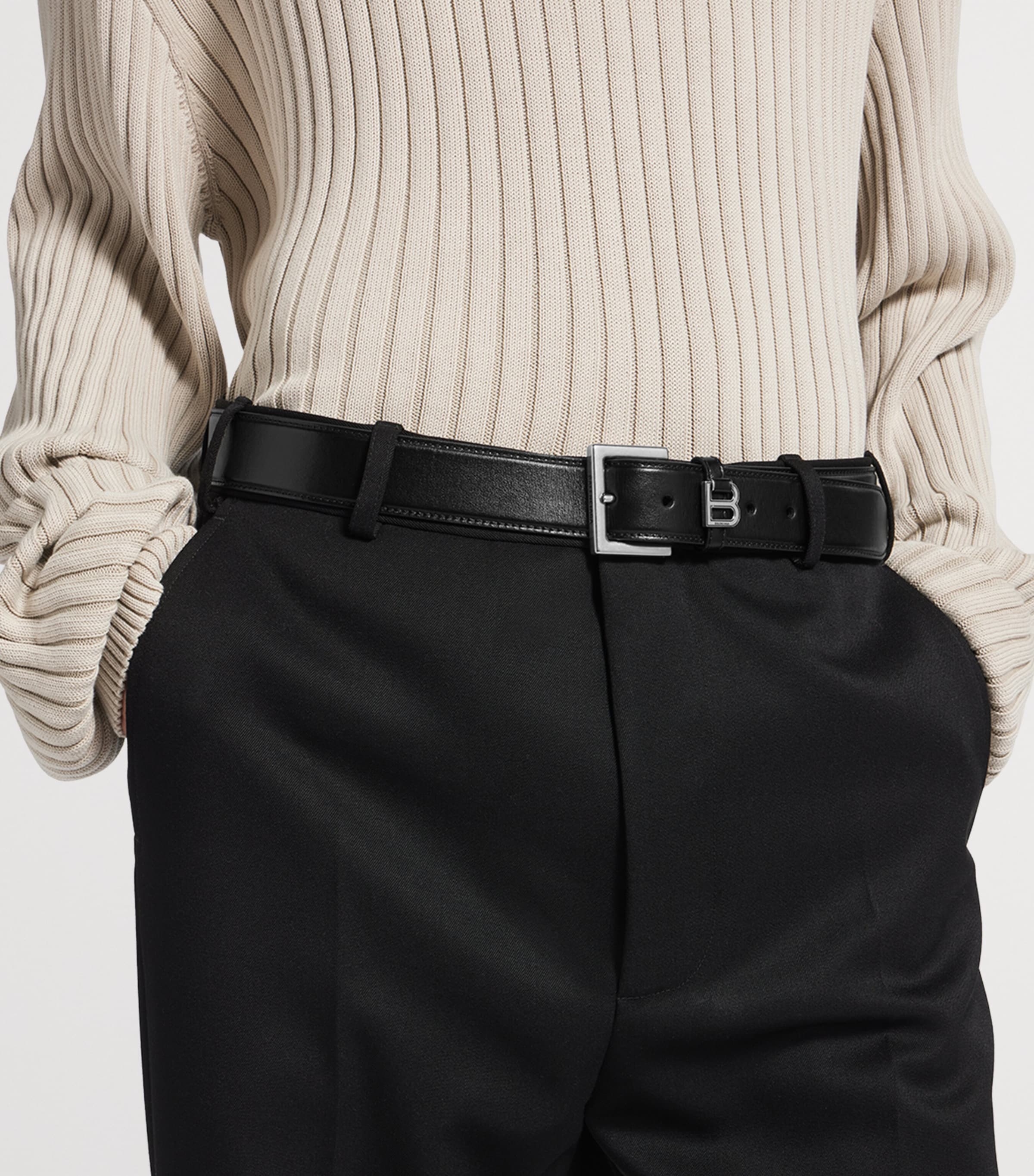 Balenciaga leather Hourglass belt (British brand)