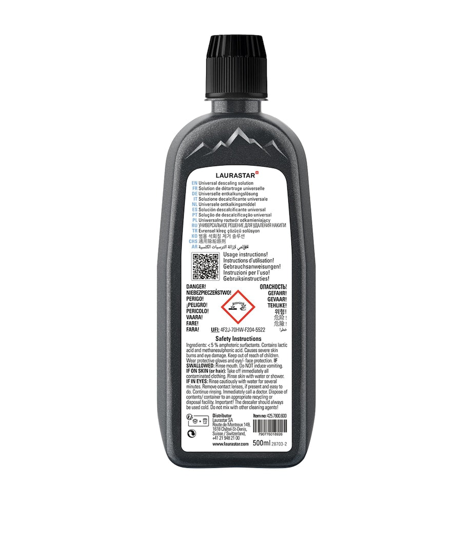 Laurastar descaling solution 500ml, imported from the UK