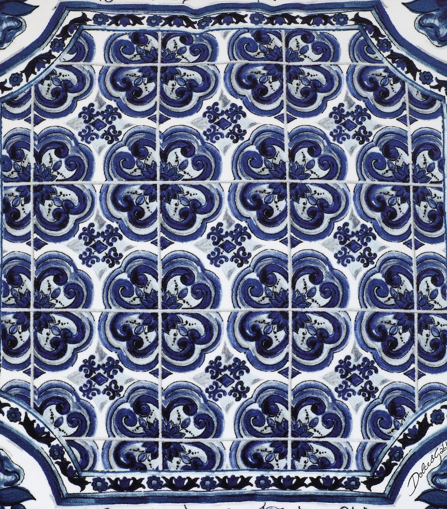 Dolce&Gabbana silk Blu Mediterraneo cushion 60cm x 60cm - British product