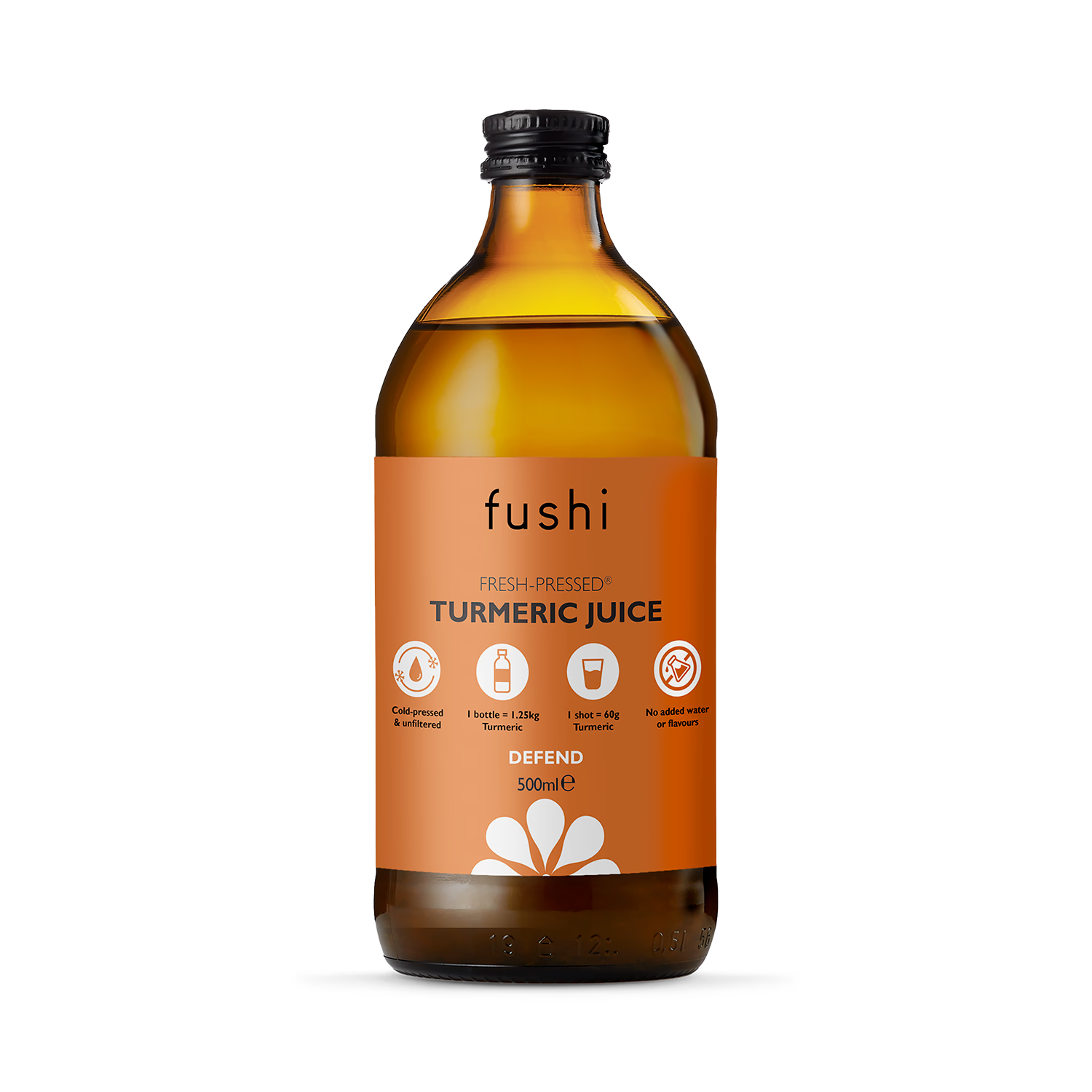 Fushi fresh-pressed turmeric juice 500ml (British brand)