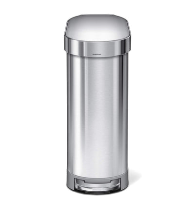 Harrods Simplehuman Slim Brushed Steel Pedal Bin (45L)- Buy online at McGrocer