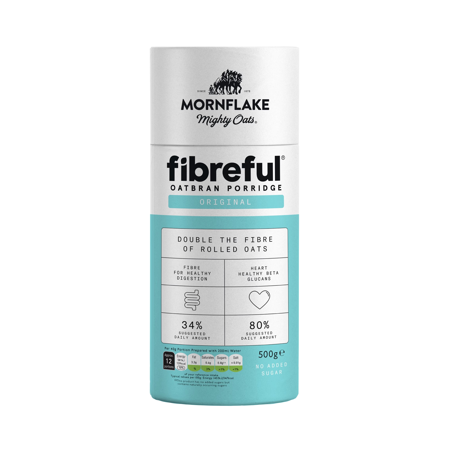 Mornflake Fibreful Oatbran Porridge 500g