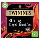 Twinings Strong English Breakfast 120 Plant-Based Tea Bags 375g GOODS Sainsburys   