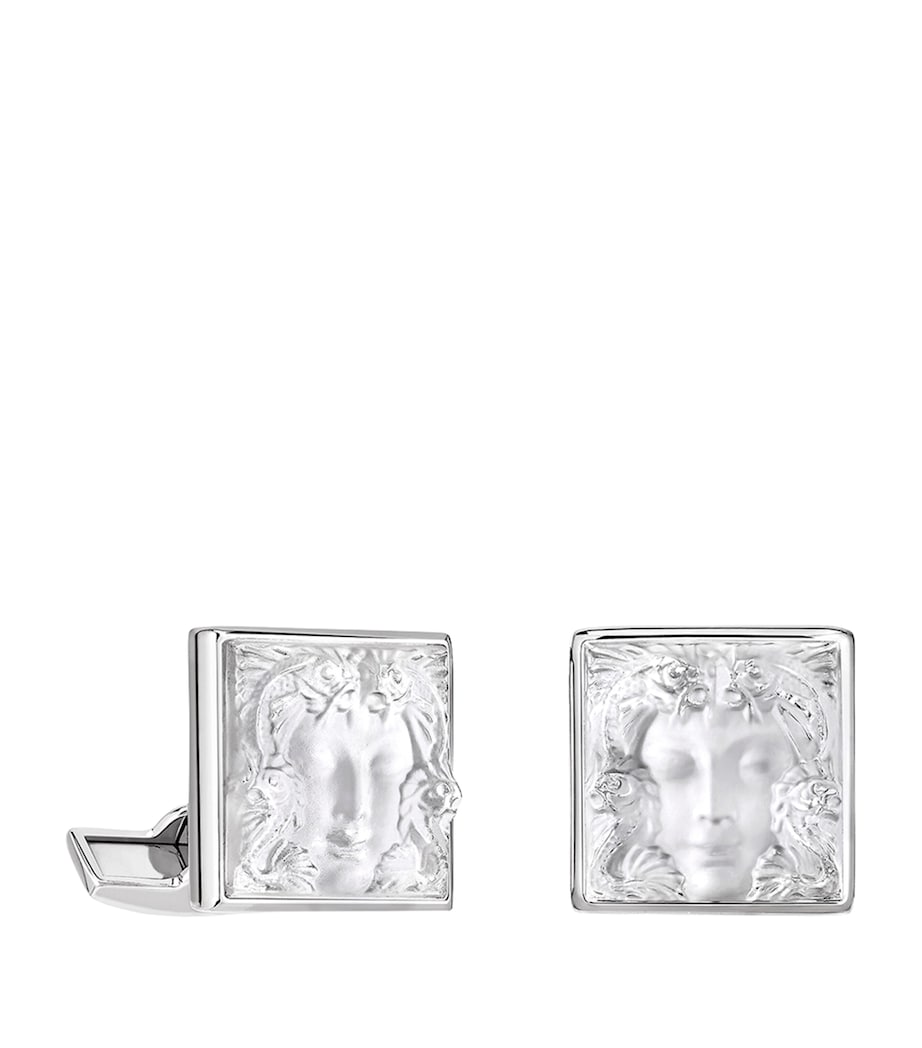 Lalique Crystal Aréthuse cufflinks, imported from the UK