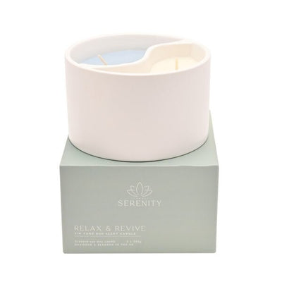 Superdrug Bougie Céramique Serenity Yin Yan Relax & Revive - Acheter en ligne sur McGrocer