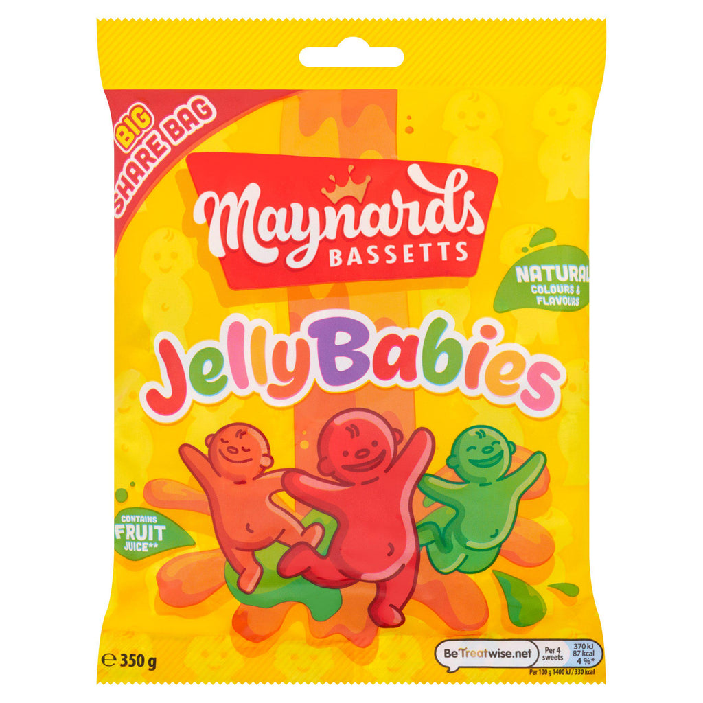 Maynards Bassetts Jelly Babies Mts 350g