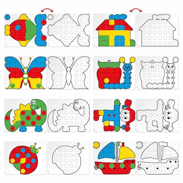 Quercetti Fantacolor Junior peg board toy - British product