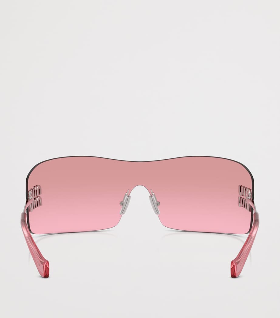 Miu Miu rimless shield sunglasses (British brand)