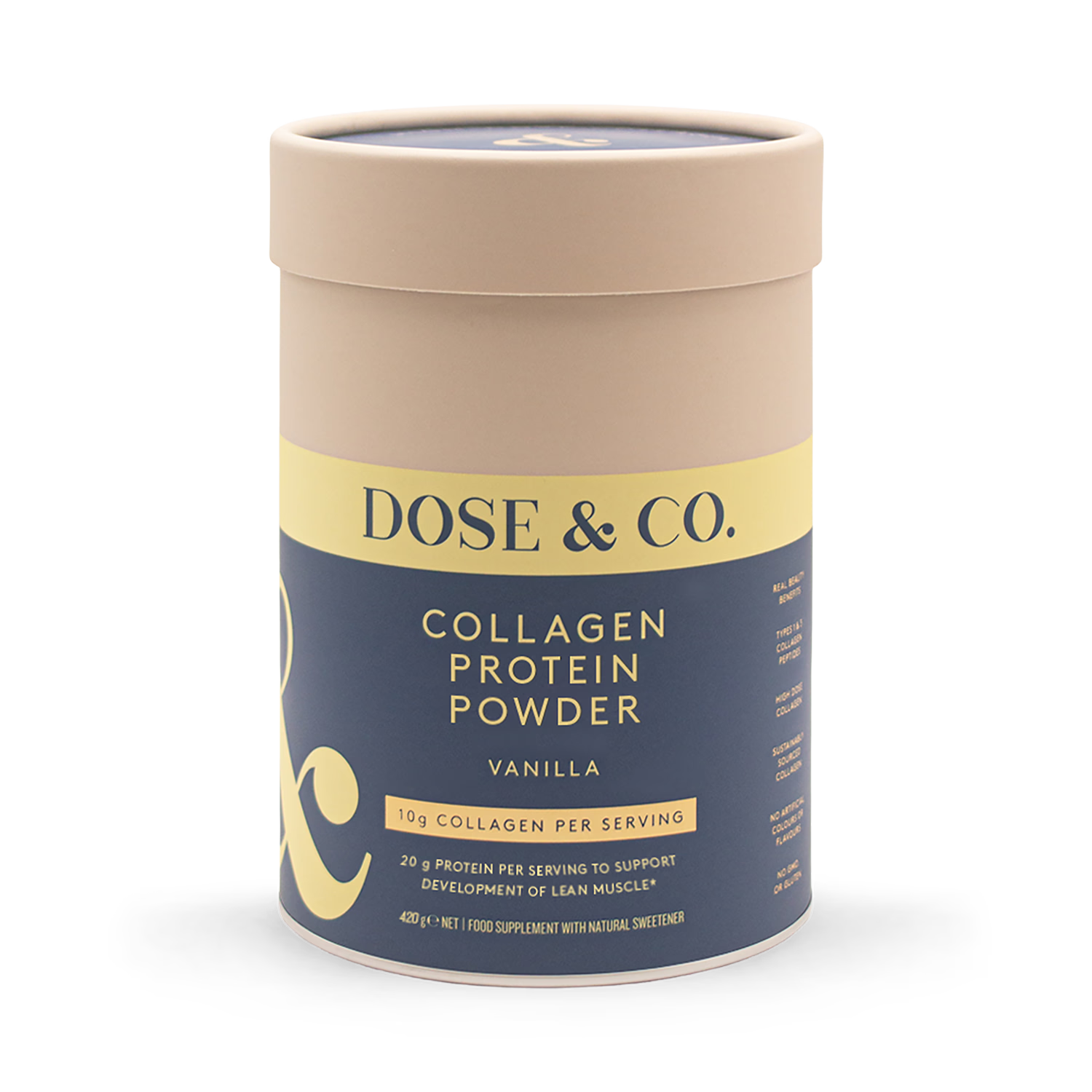 Dose Collagen Protein Powder Vanilla 420g - British product