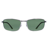 Ray-Ban 3498 men's sunglasses Gunmetal Green, UK version