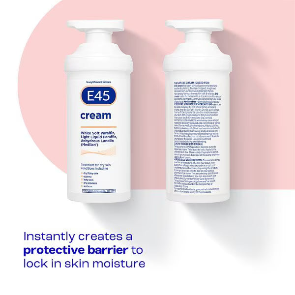 E45 Moisturising Cream Dry Skin 500g - British product