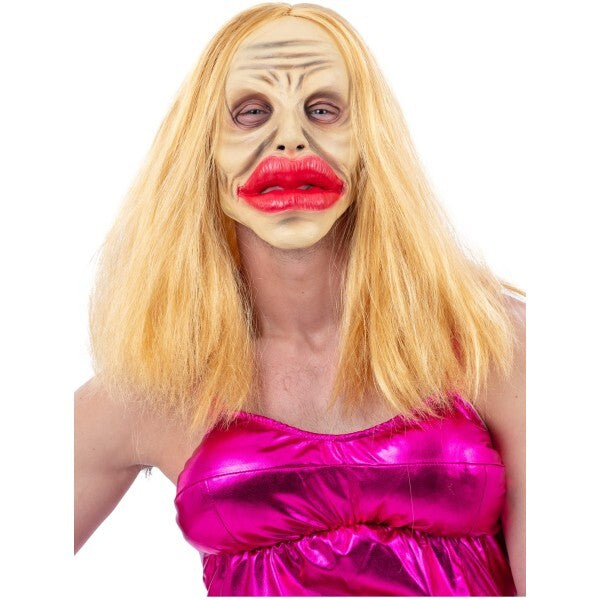 Smiffys botched surgery latex mask with hair, imported from the UK