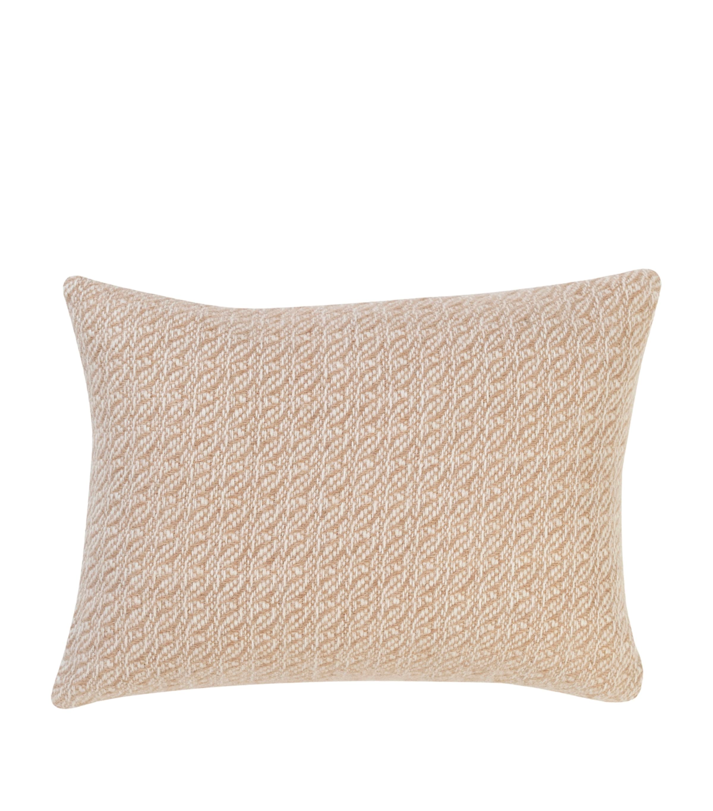 Araminta Campbell alpaca-blend fern cushion 30cm x 45cm - British product
