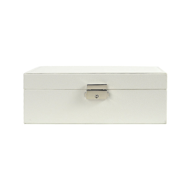 Livingandhome PU leather jewellery box with lock (British brand)