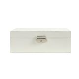 Livingandhome PU leather jewellery box with lock (British brand)