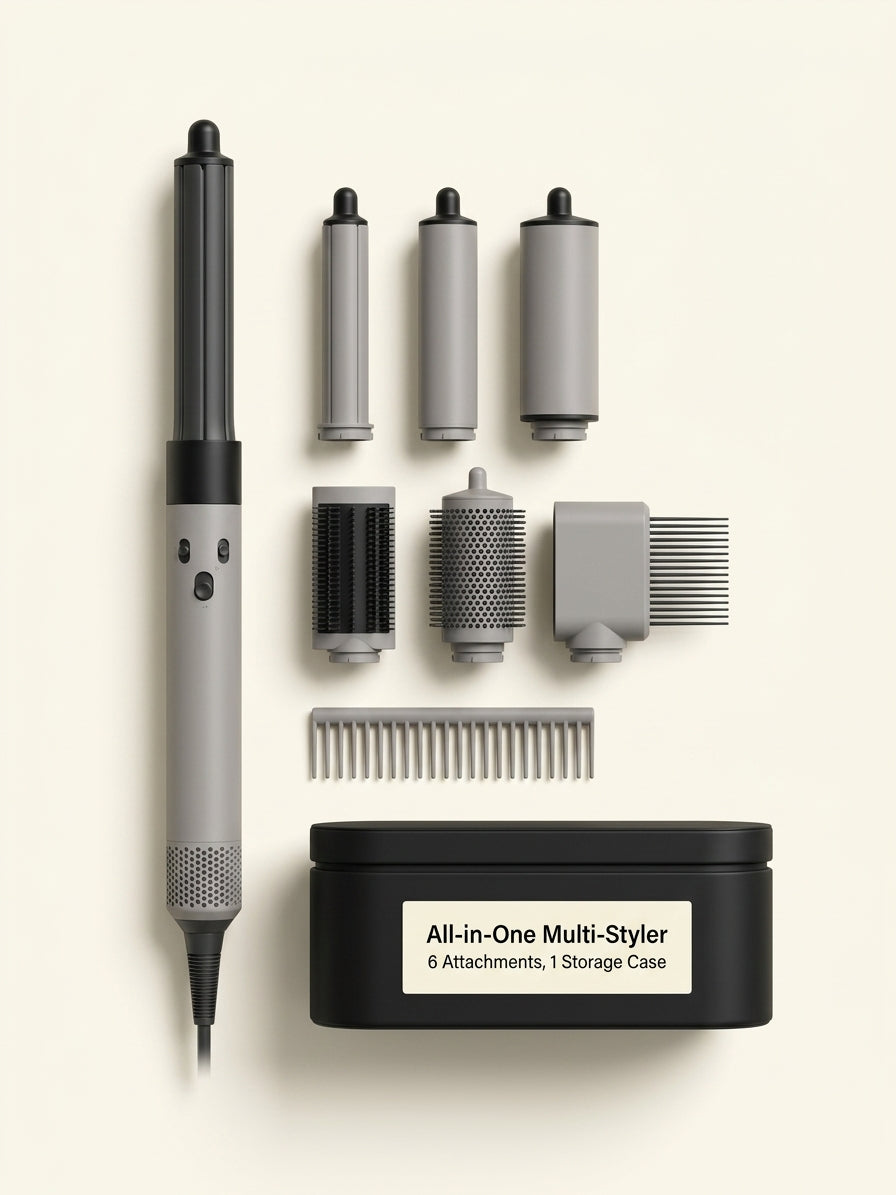 Dyson Airwrap i.d. hair styler in Amber Silk with diffuser (British brand)