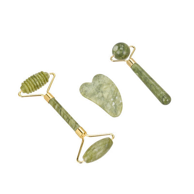 Superdrug Livingandhome 3 Pcs Jade Facial Set with Gua Sha & Rollers- Buy online at McGrocer