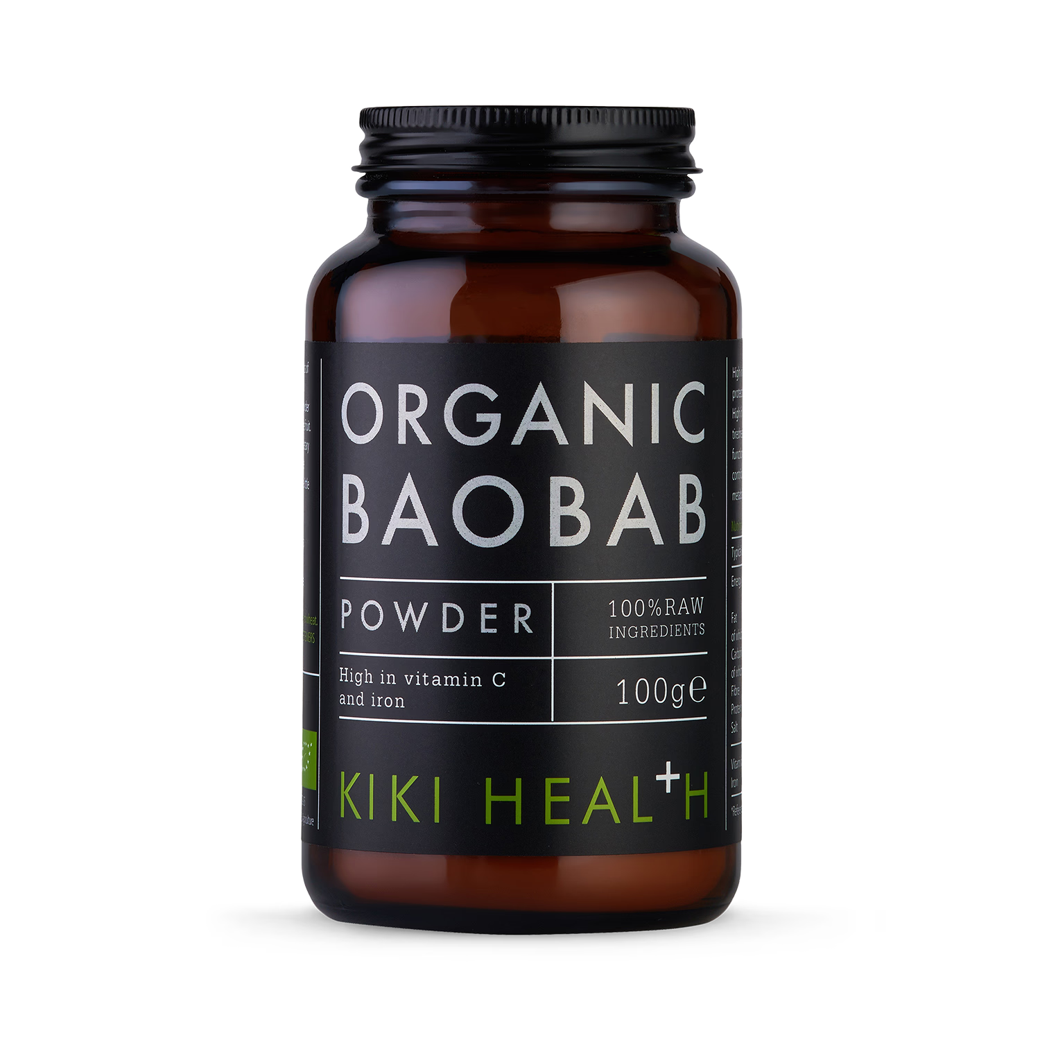 Organic baobab fruit powder 100g - British product