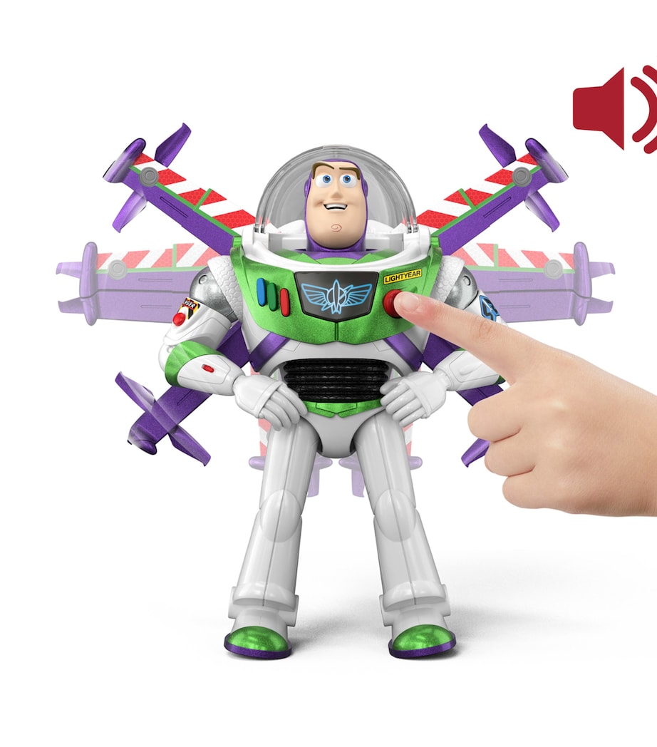 Disney Toy Story Buzz Lightyear RC flying action figure (British brand)