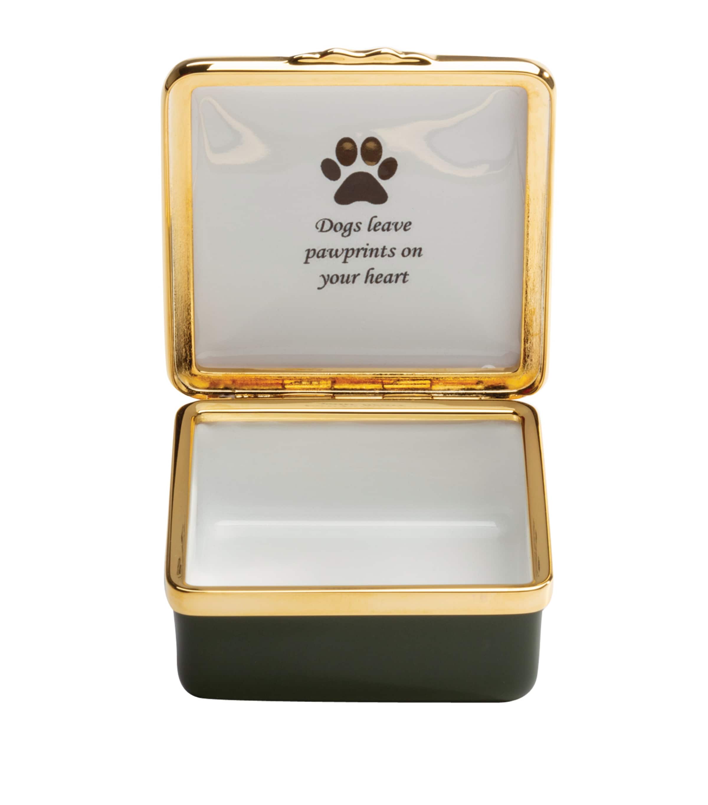 Halcyon Days Message Pawprints trinket box, UK version