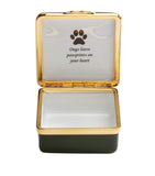 Halcyon Days Message Pawprints trinket box, UK version
