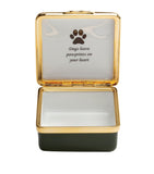 Halcyon Days Message Pawprints trinket box, UK version