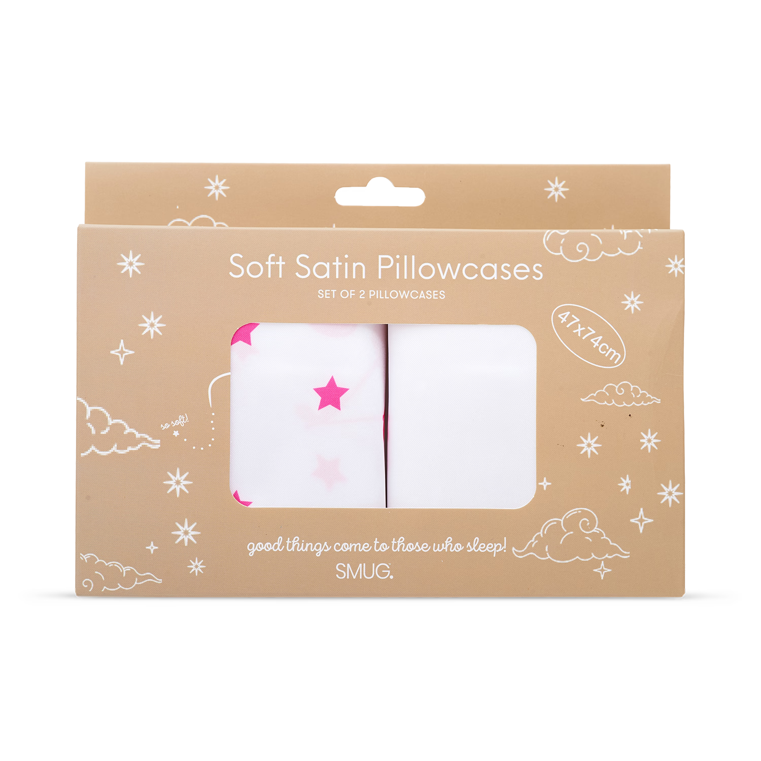 SMUG satin pillowcases set - British product