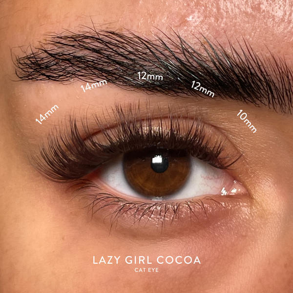 House of Amor Lazy Girl pre-glued lashes Cocoa - British product