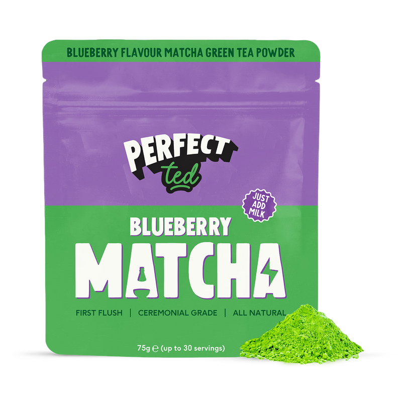 PerfectTed Blueberry Matcha Tea Powder 75g, UK version