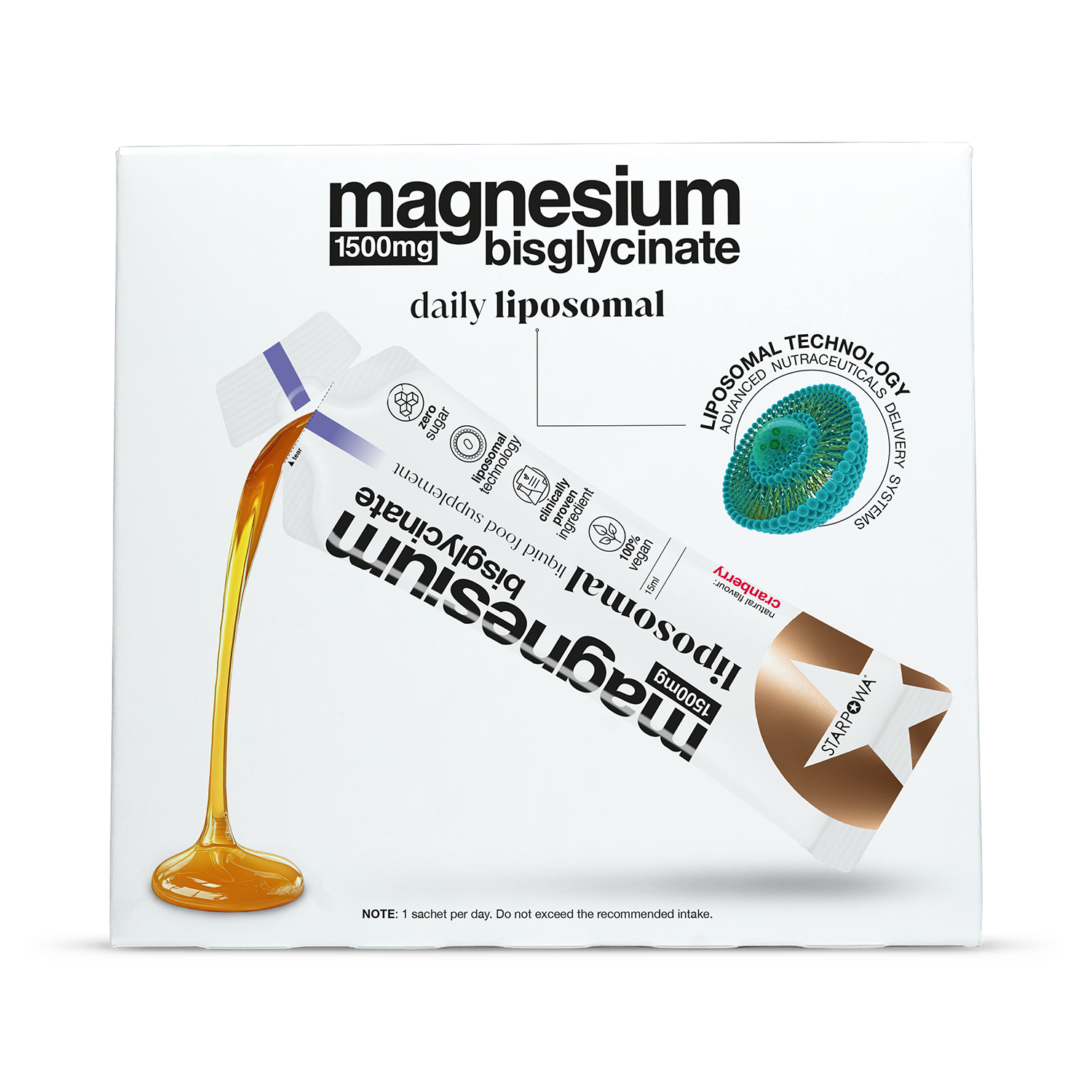 Starpowa magnesium liposomal cranberry 14 sachets - British product
