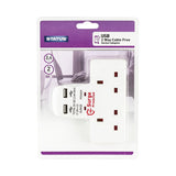 Status Cable Free 2 Socket Adaptor with 2 x USB Ports DIY ASDA   