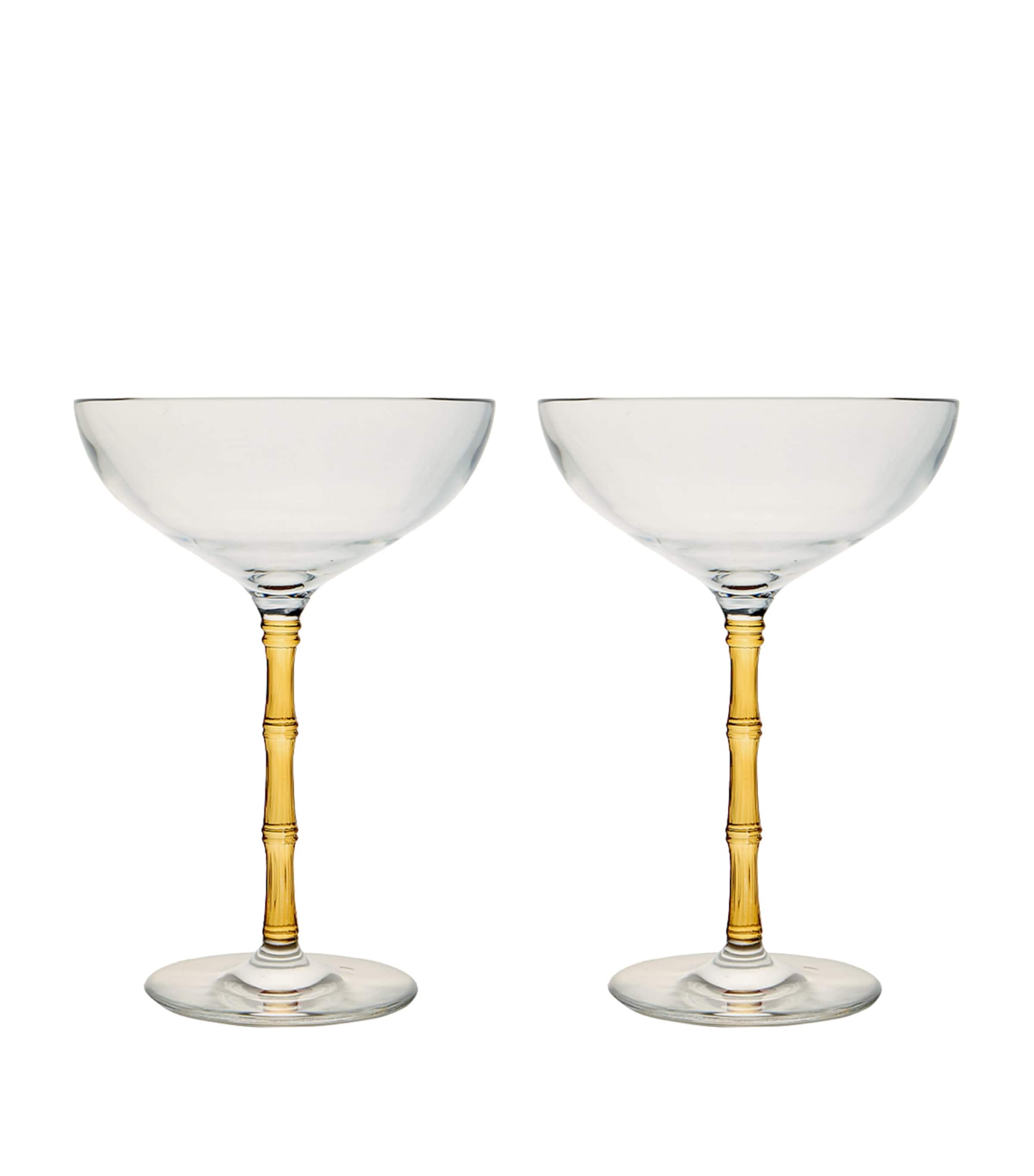 La Doublej bamboo coupe glasses set of 2, UK version