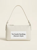 Balenciaga mini suede cross-body bag with brass hardware (British brand)
