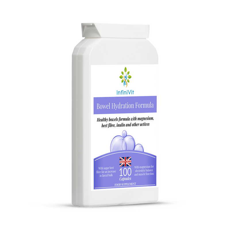InfiniVit Bowel Hydration Formula 100 Capsules, imported from the UK