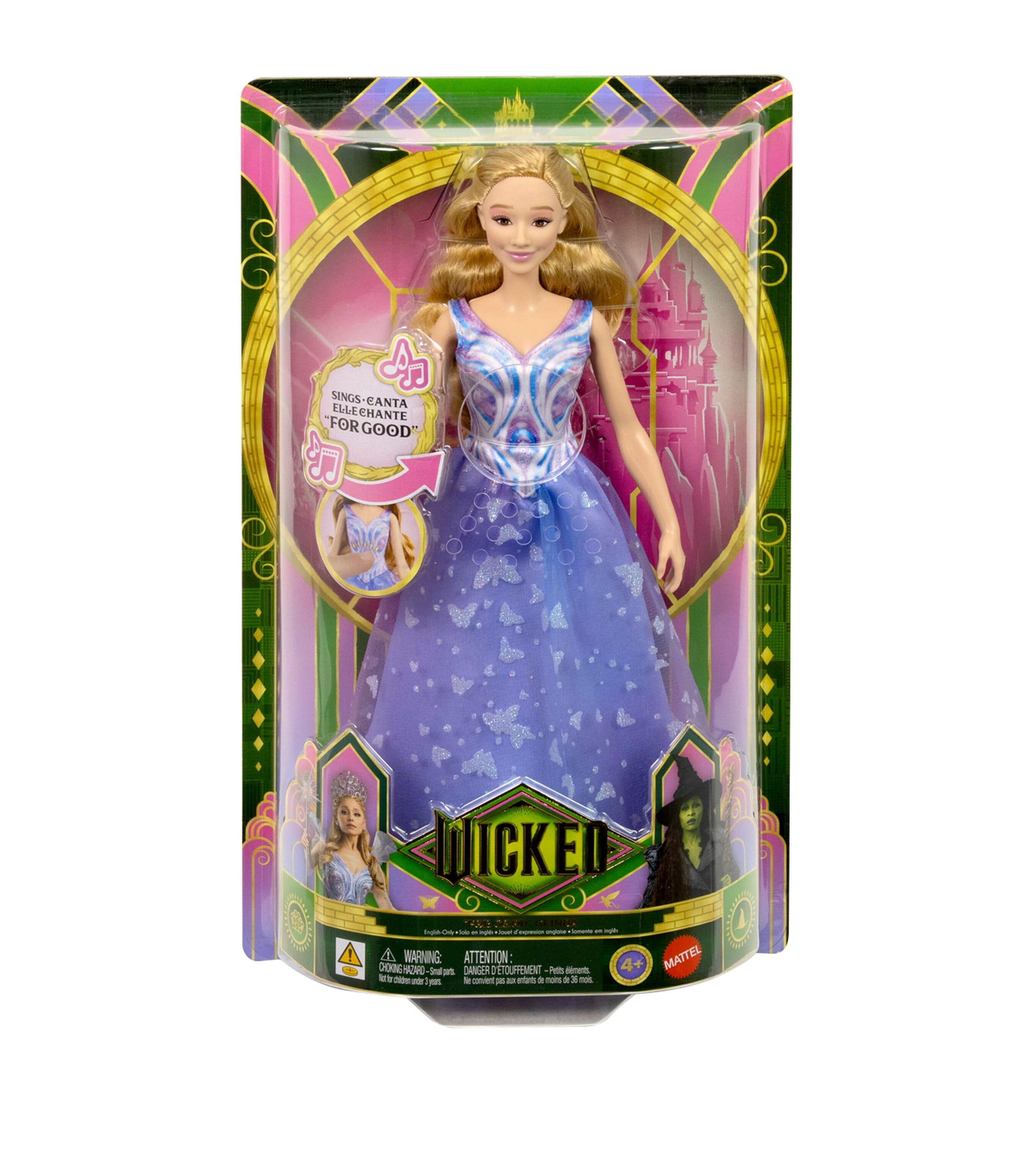 Mattel Wicked For Good Glinda Singing Doll 32cm (British brand)