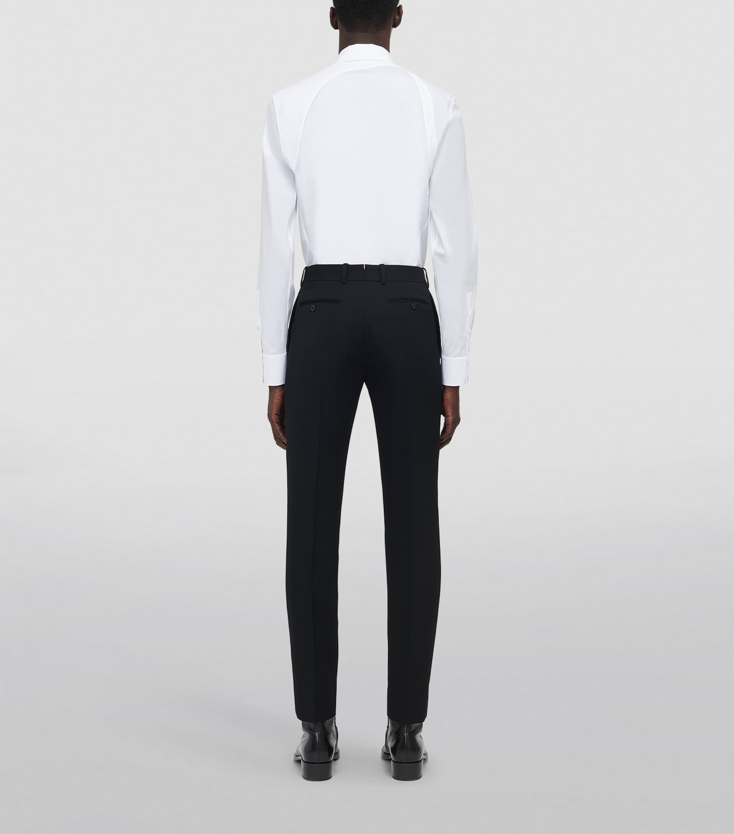 Alexander McQueen tailored cigarette trousers, imported from the UK