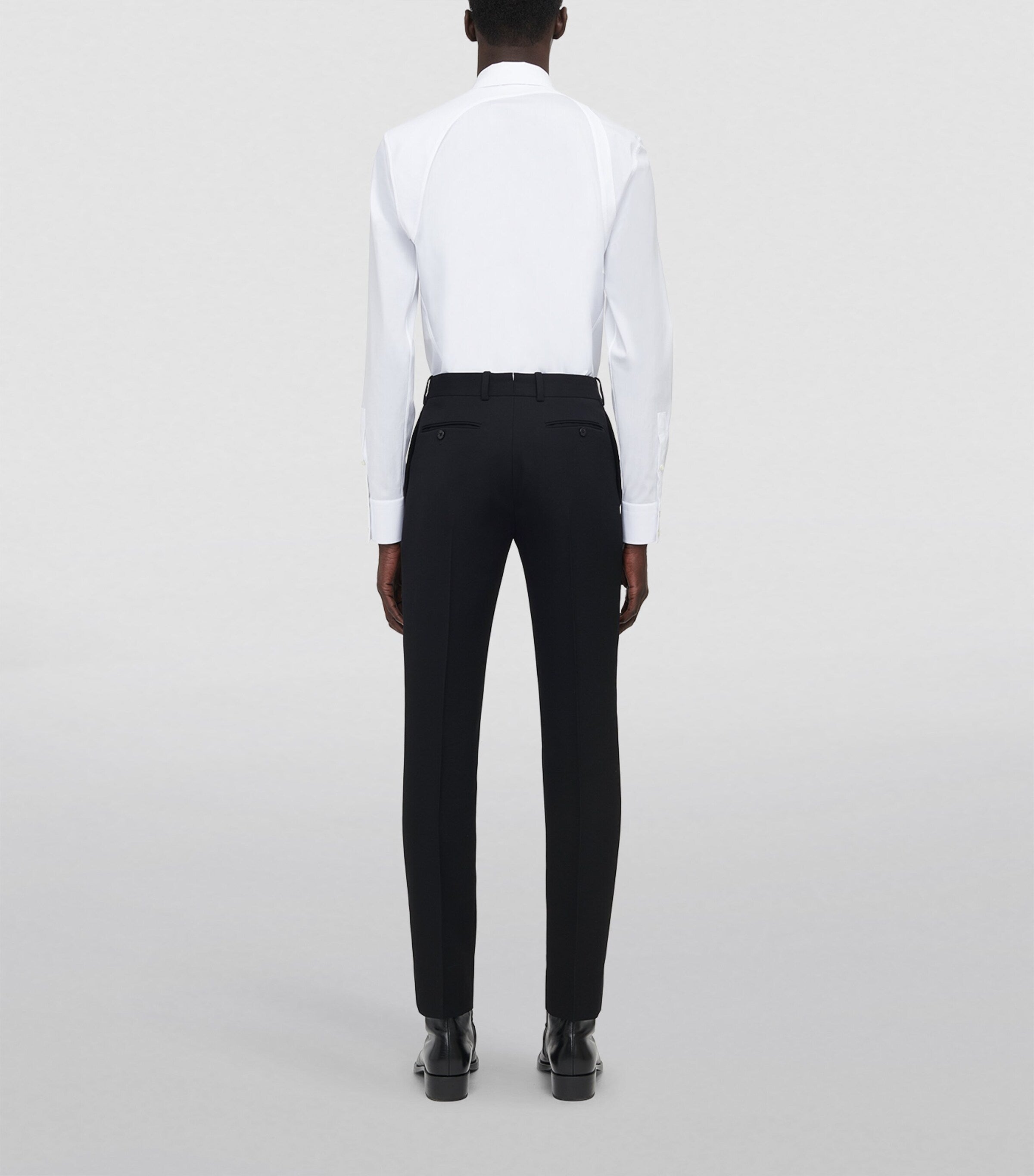 Alexander McQueen tailored cigarette trousers, imported from the UK
