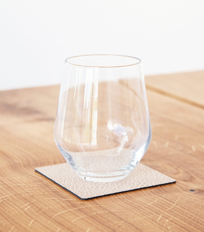LIND DNA hippo coasters set of 4 10cm x 10cm, UK version