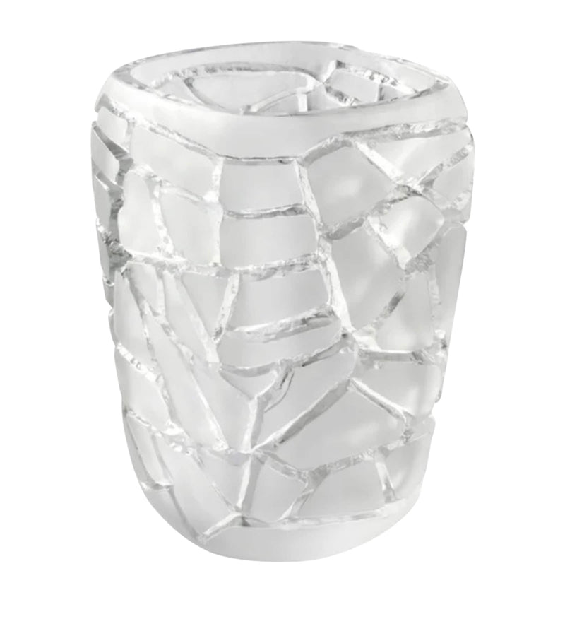 Lalique crystal Magnitude vase 20cm, UK version