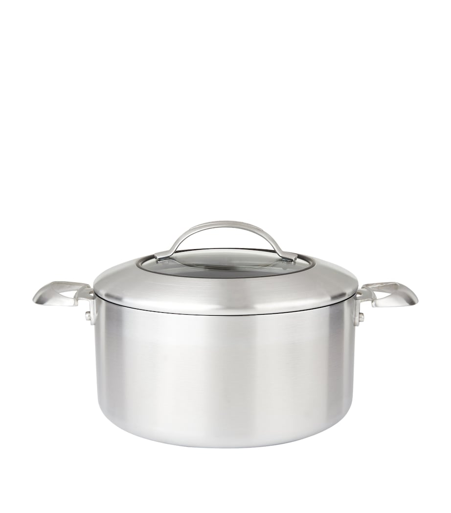 Scanpan ceramic titanium Dutch oven with glass lid, 26cm, 6.5L capacity (British brand)
