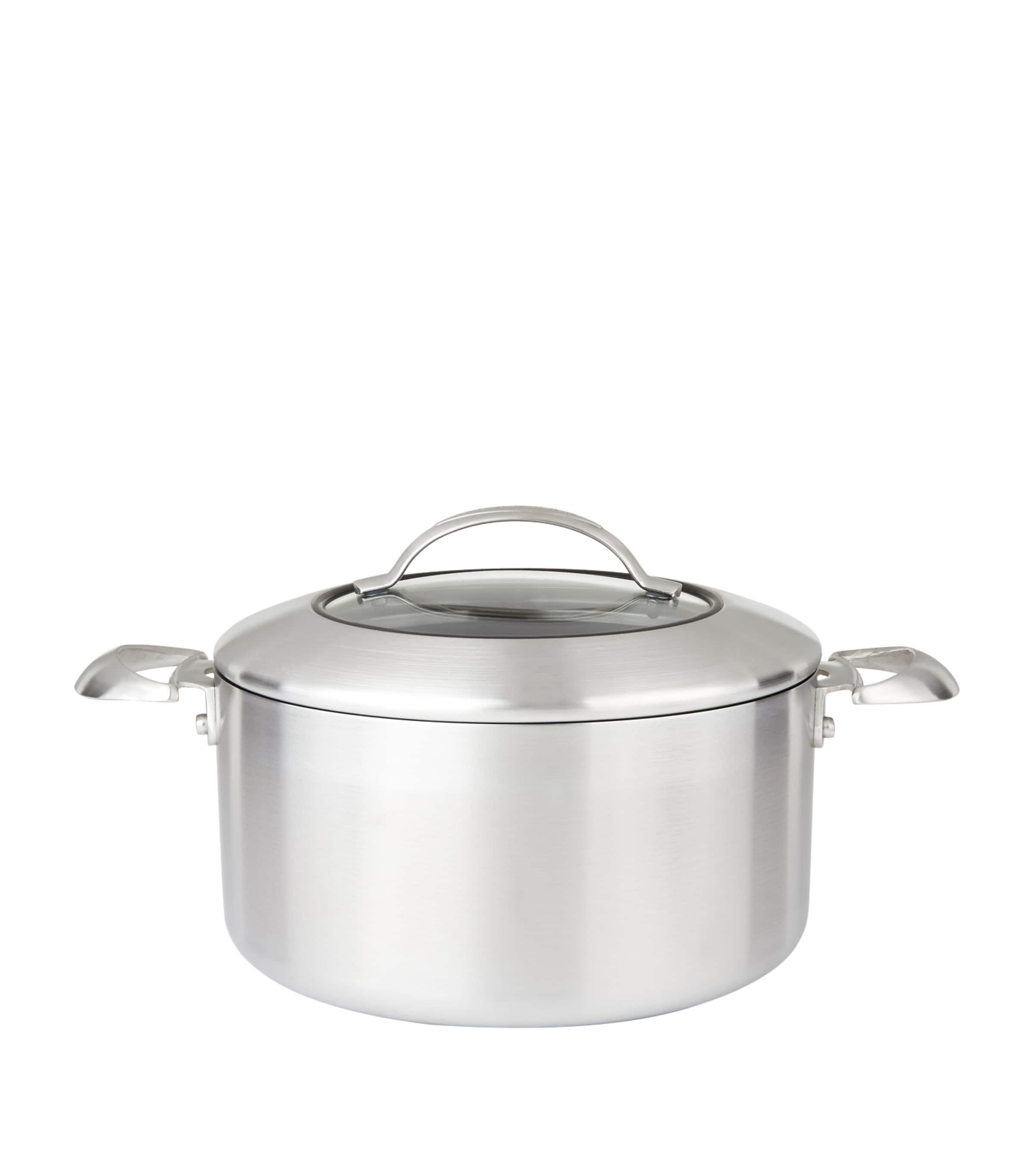 Scanpan ceramic titanium Dutch oven with glass lid, 26cm, 6.5L capacity (British brand)
