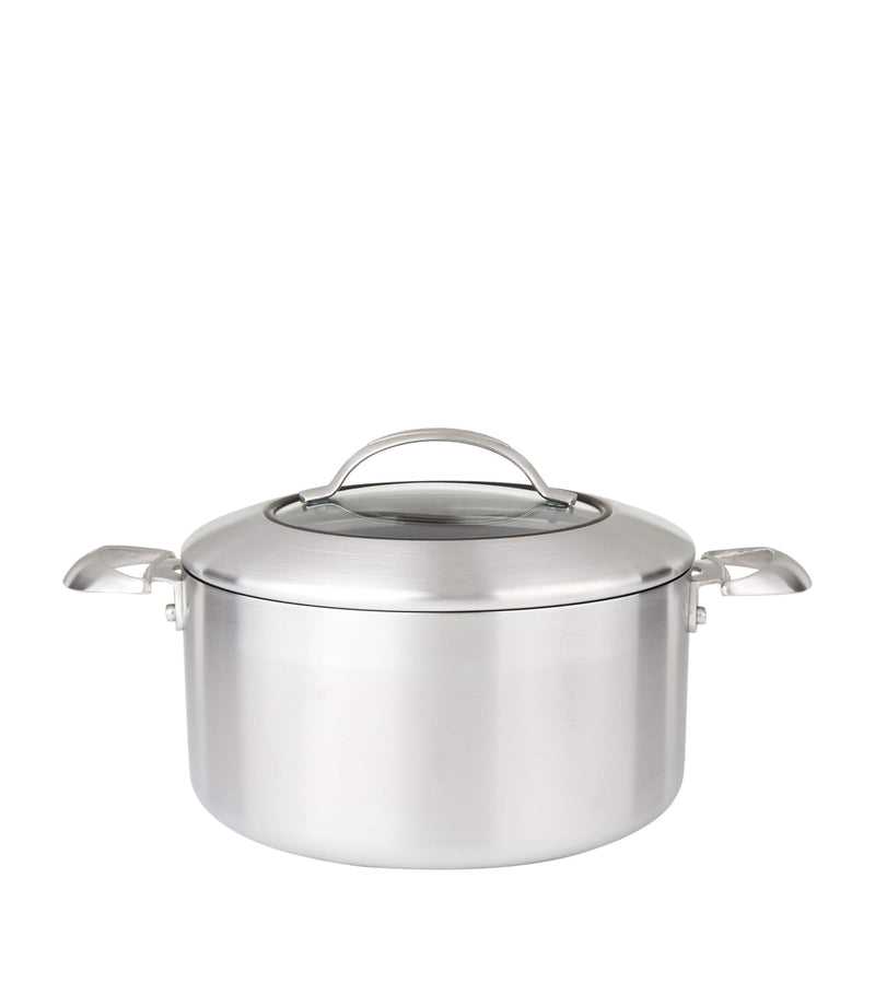 Scanpan ceramic titanium Dutch oven with glass lid, 26cm, 6.5L capacity (British brand)